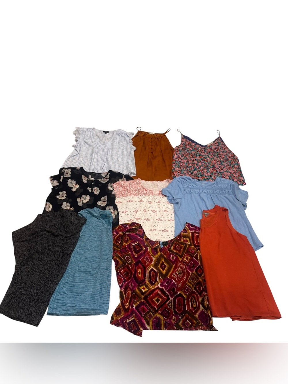10 Womens XL Tank Top Shirt Lot J Jill Loft Ann Taylor Old Navy Talbots Karen K